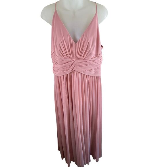 DB Studio Dresses & Skirts - Celebrate DB Studio Dusty Pink V-Neck Racerback Floor Length Gala Gown Sz 14